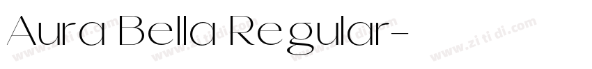 Aura Bella Regular字体转换